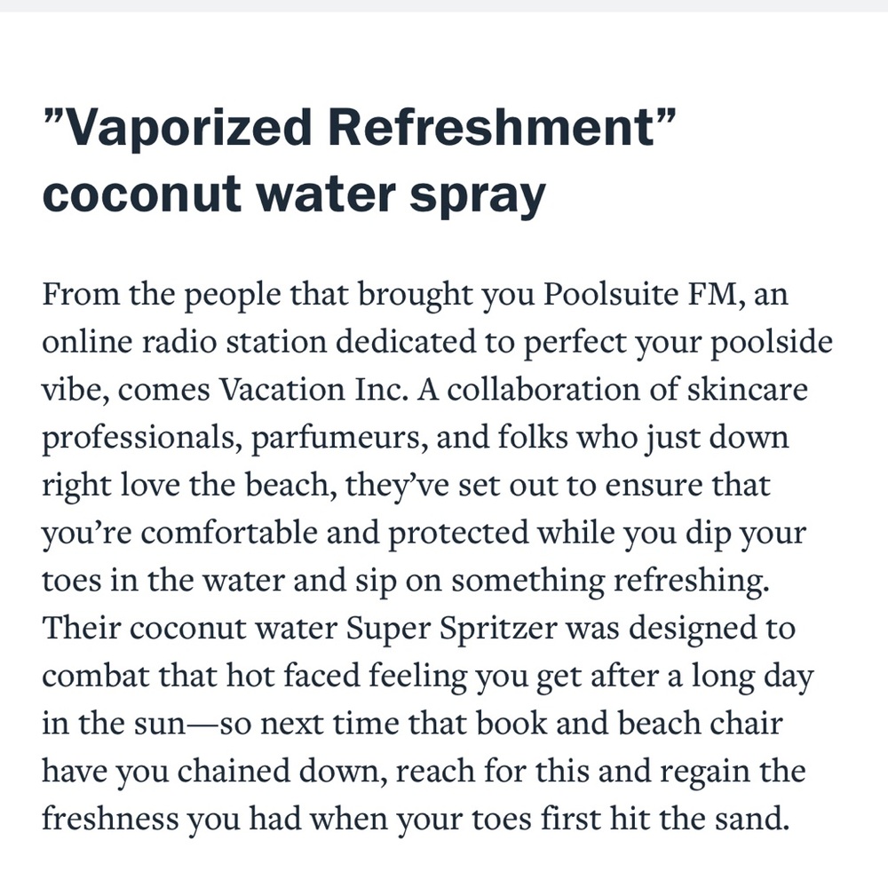 vacation face mist - Picture 2 of 3
